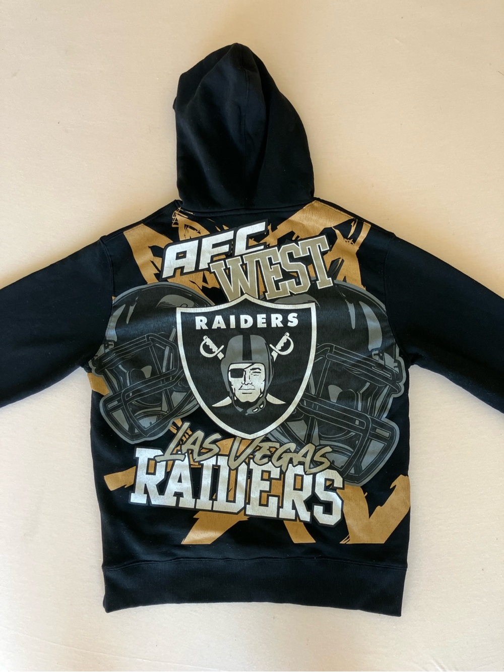 NFL Las Vegas Raiders Hoodie Womens Small / XS Black Streetwear Graphic